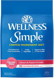 WELLNESS Simple Limited Ingredient Diet Grain-Free Salmon & Potato Formula Dry Dog Food, 40-lb bag - Chewy.com