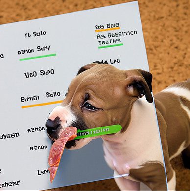 Produce a chart or table showing recommended feeding amounts based on puppy weight and age